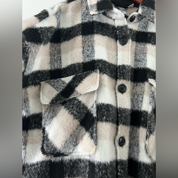 Long Plaid Shacket - Picture 2 of 6